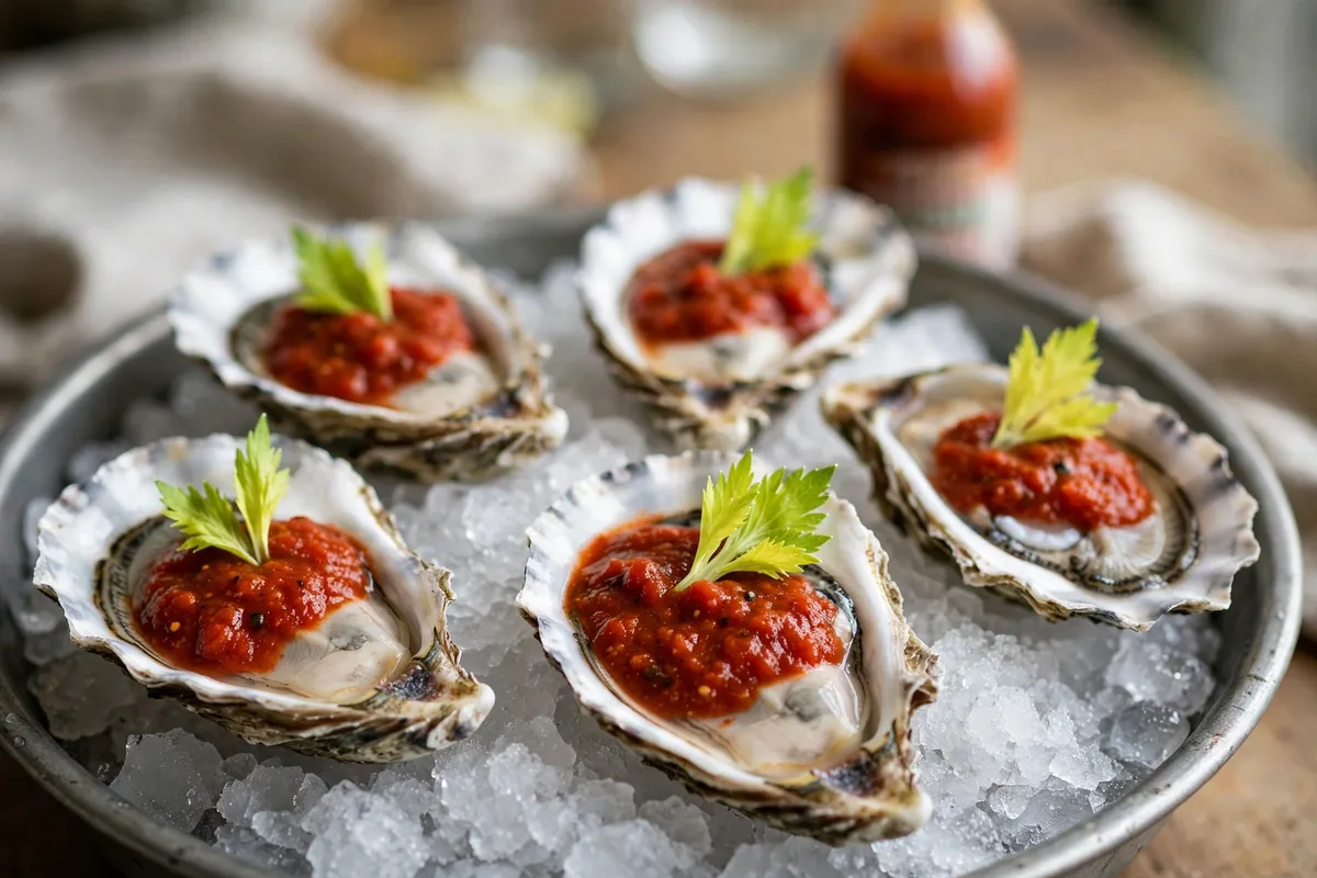 Bloody Mary Oysters