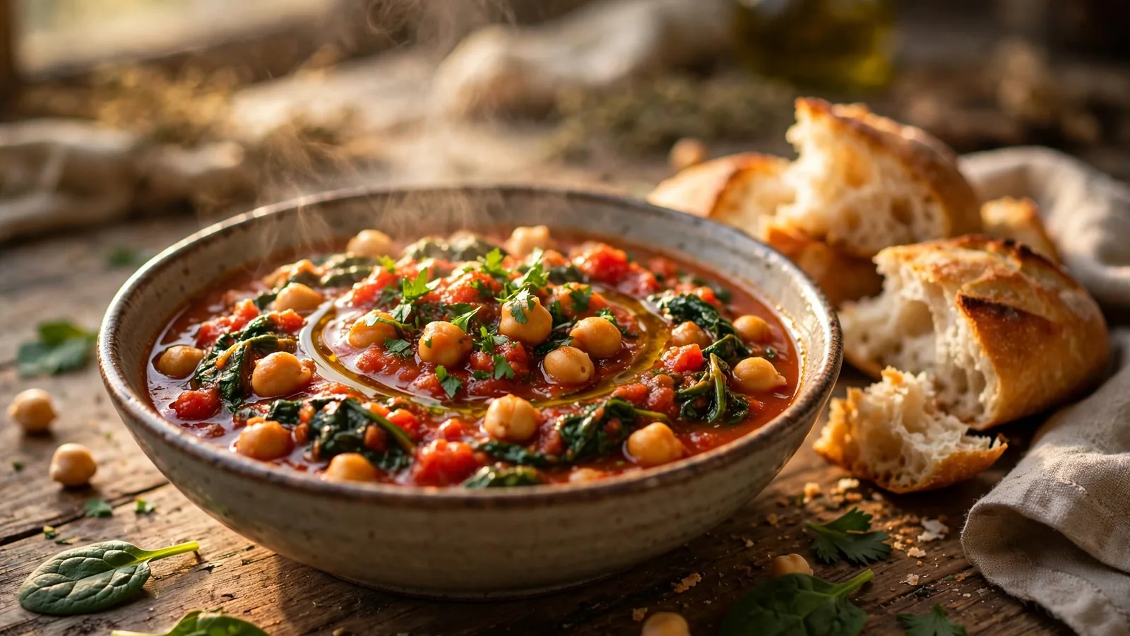 Chickpea & Spinach Stew