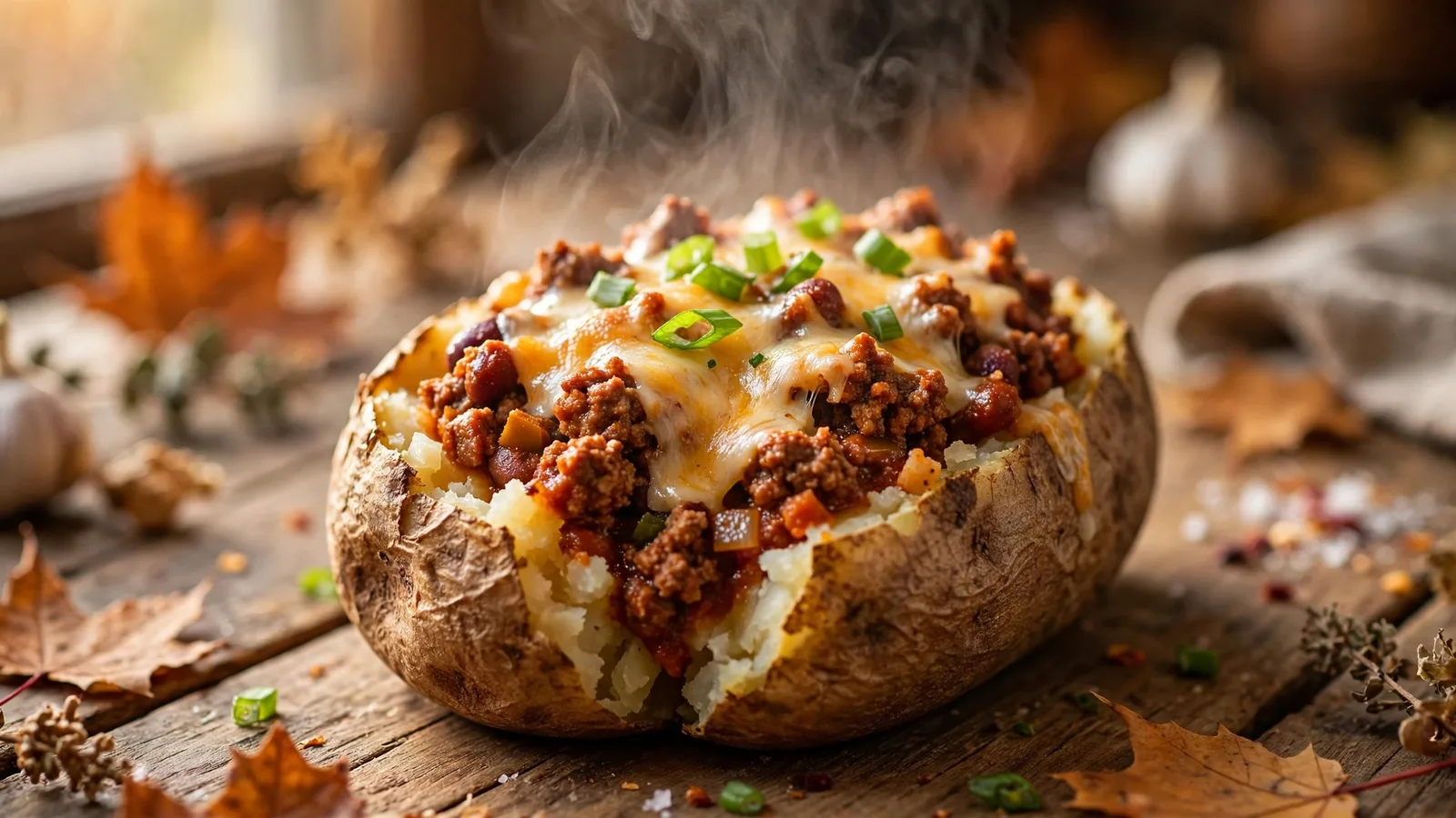 Chili Baked Potatoes