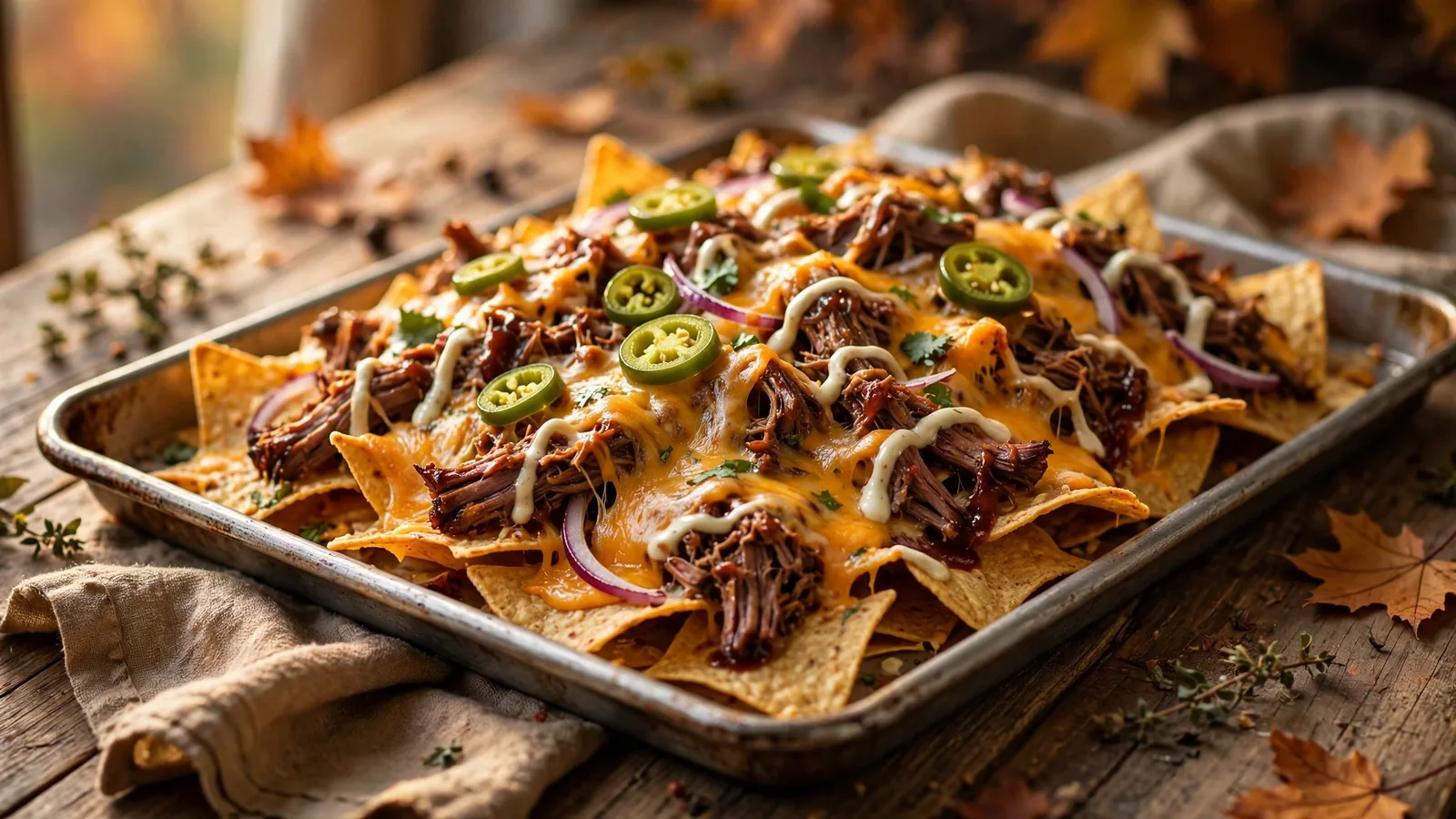 Grilled BBQ Beef Nachos