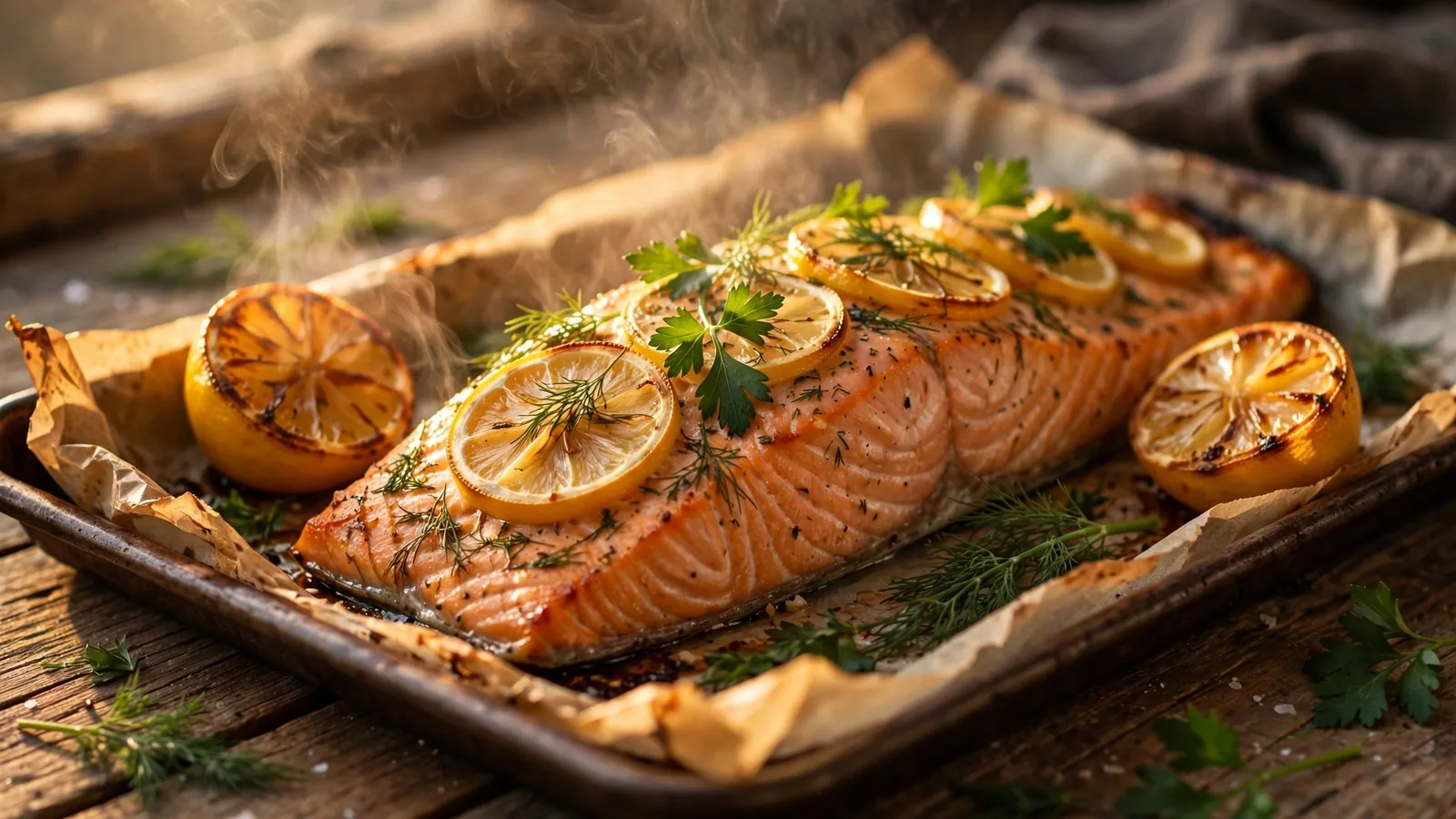 Lemon-Herb Baked Salmon