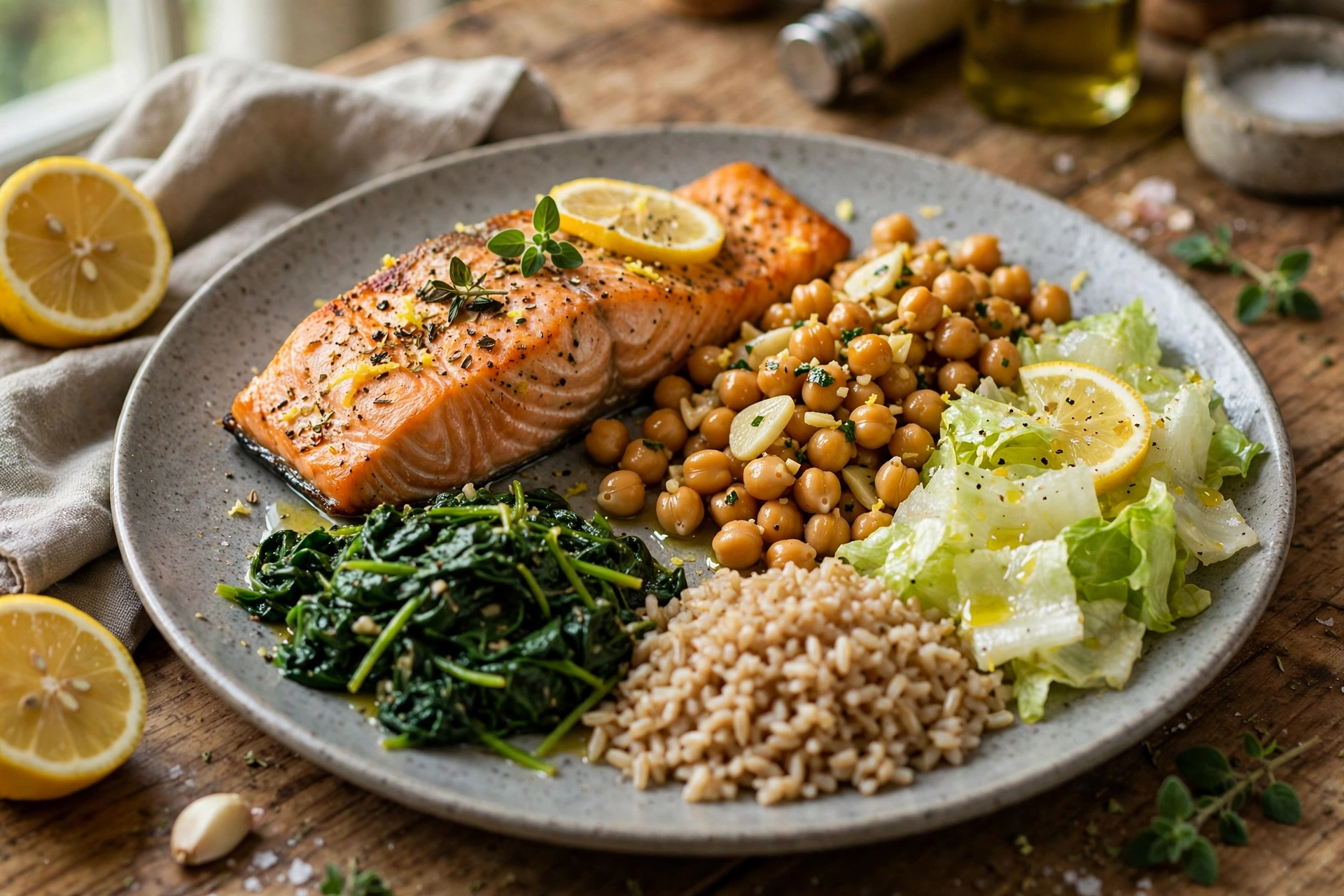 Lemon-Herb Salmon Dinner