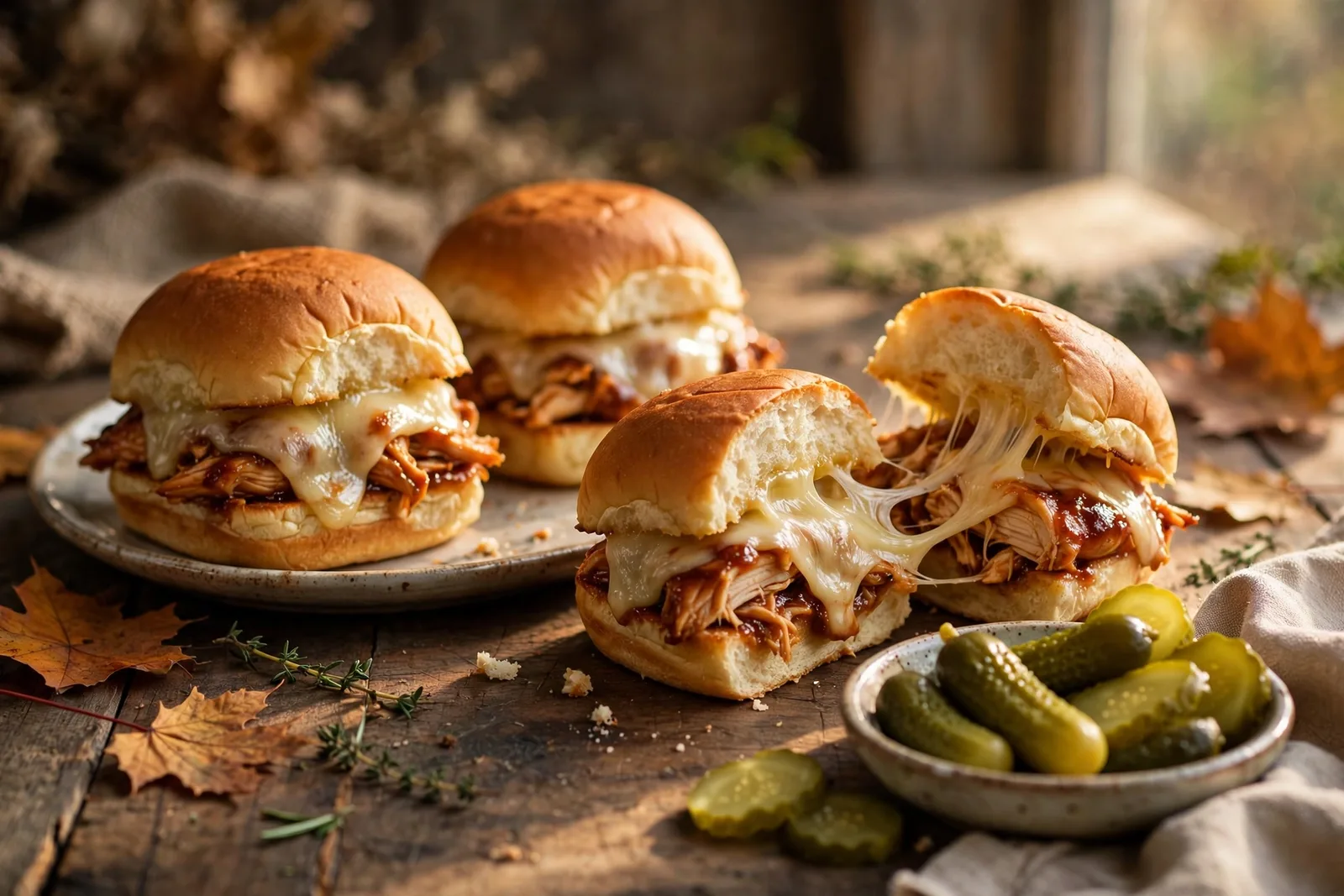 Philly-BBQ Chicken Sheet Pan Sliders