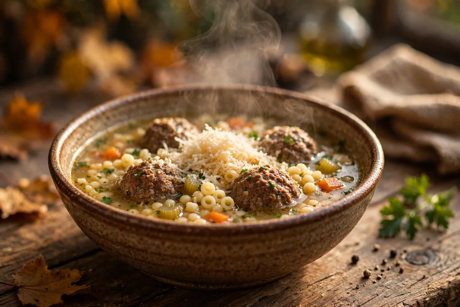 Slow Cooker Italian Meatball Soup