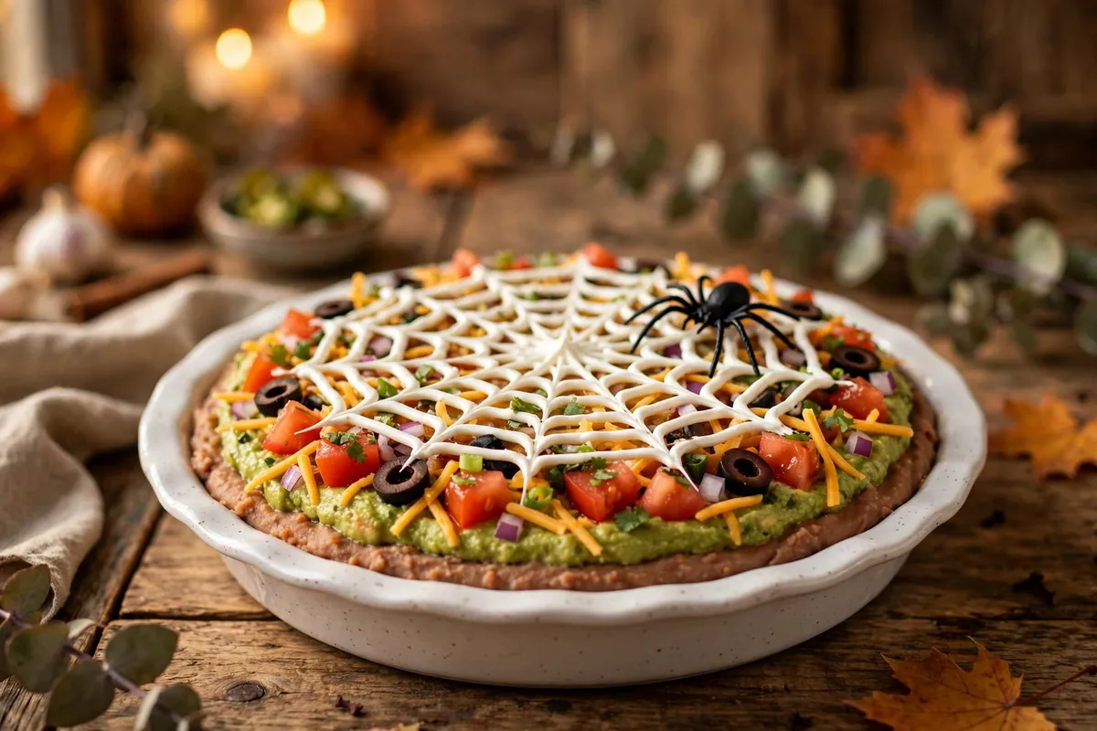 Spiderweb Taco Dip