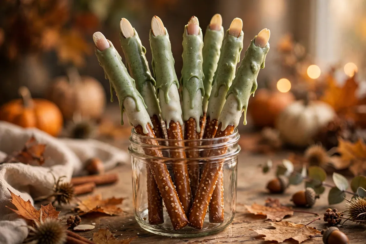 Witch Finger Pretzels